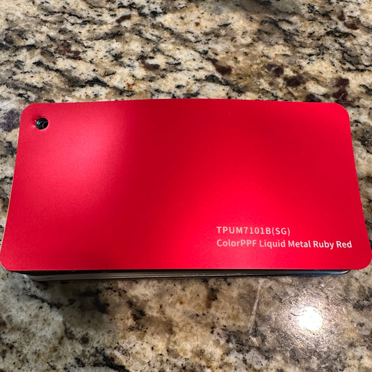 Liquid Metallic Ruby Red Colored PPF
